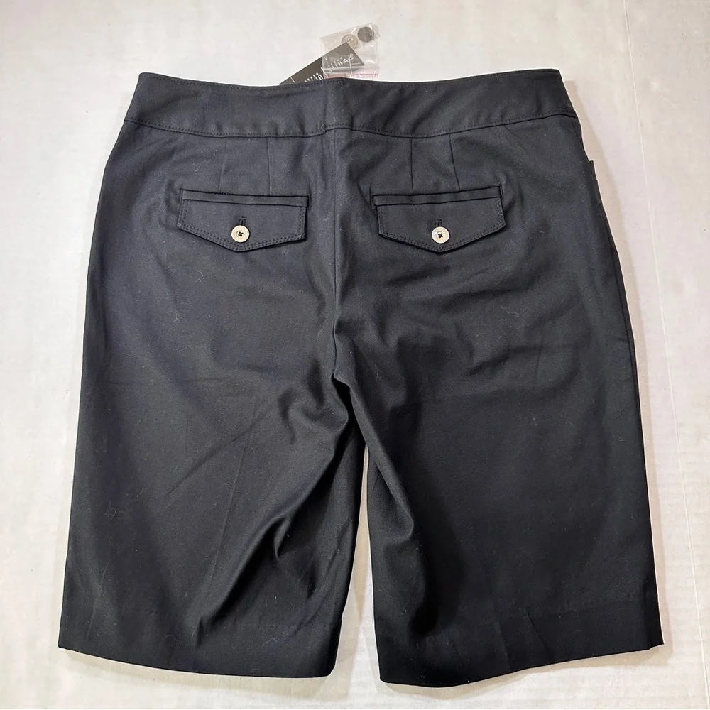 White House Black Market Black Slim Bermuda Short
